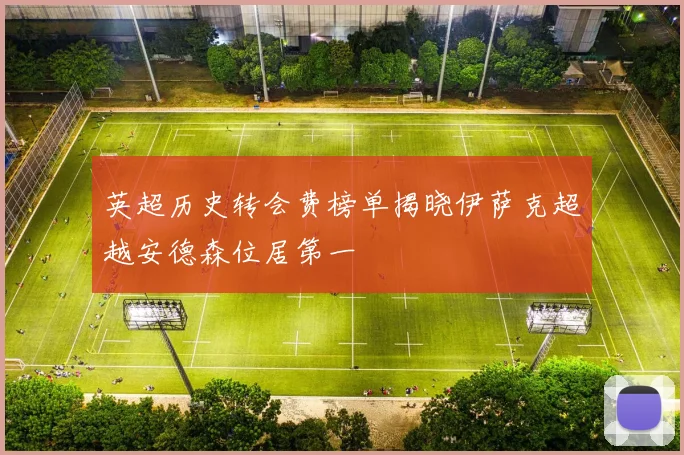 英超历史转会费榜单揭晓伊萨克超越安德森位居第一