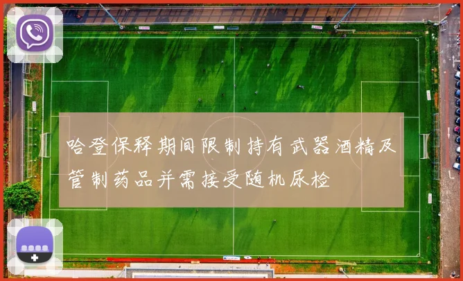 哈登保释期间限制持有武器酒精及管制药品并需接受随机尿检